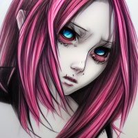 Аватарка Розовые волосы