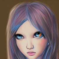 Аватарка Разноцветные глаза