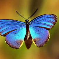 Насекомые Бабочки Синие 