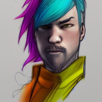 Аватар Разноцветные волосы