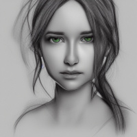 Люди Девушки Зеленые глаза 