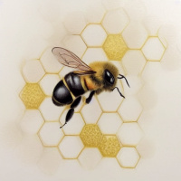 Насекомые Пчёлы Соты 