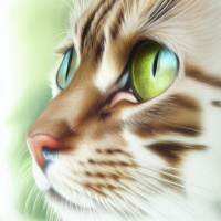 Животные Коты Домашние животные Зеленые глаза 