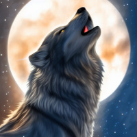 Когда луна становится ярче, словно набирая силу цвета своего, возле старого заброшенного дома видна стая огромных волков