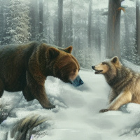 Животные Дикие животные Медведи Волки 