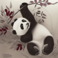 Животные Дикие животные Черно-белые Панды 