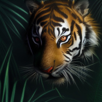 Животные Дикие животные Рыжие Полосатые Тигры 