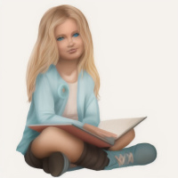 Люди Голубые глаза Длинные волосы Дети Блондины Девочки Книги 