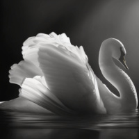 Животные Дикие животные Черно-белые Белые Лебеди 