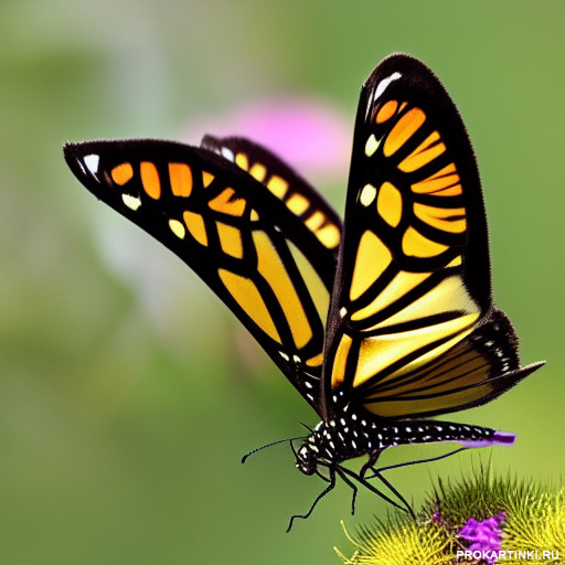 Насекомые Цветы Бабочки Желтые 