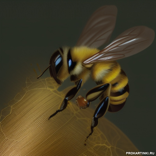 Насекомые Полосатые Пчёлы 